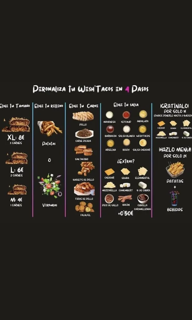 Menü_Wesh’tacos Algemesí_Algemesí_Bild_2