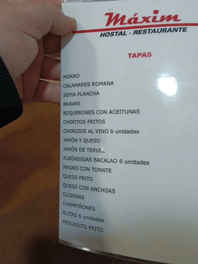 Menu_HOSTAL RESTAURANTE MAXIM_Algemesí_immagine_1