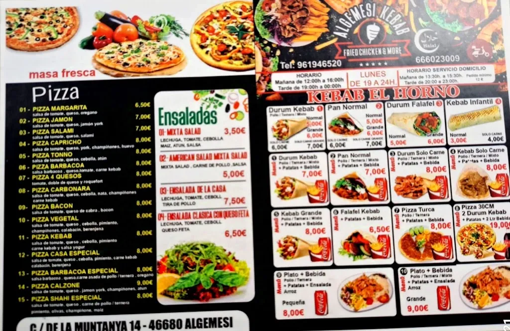 Menu_Algemesi Kebab Fried Chicken & More_Algemesí_image_2