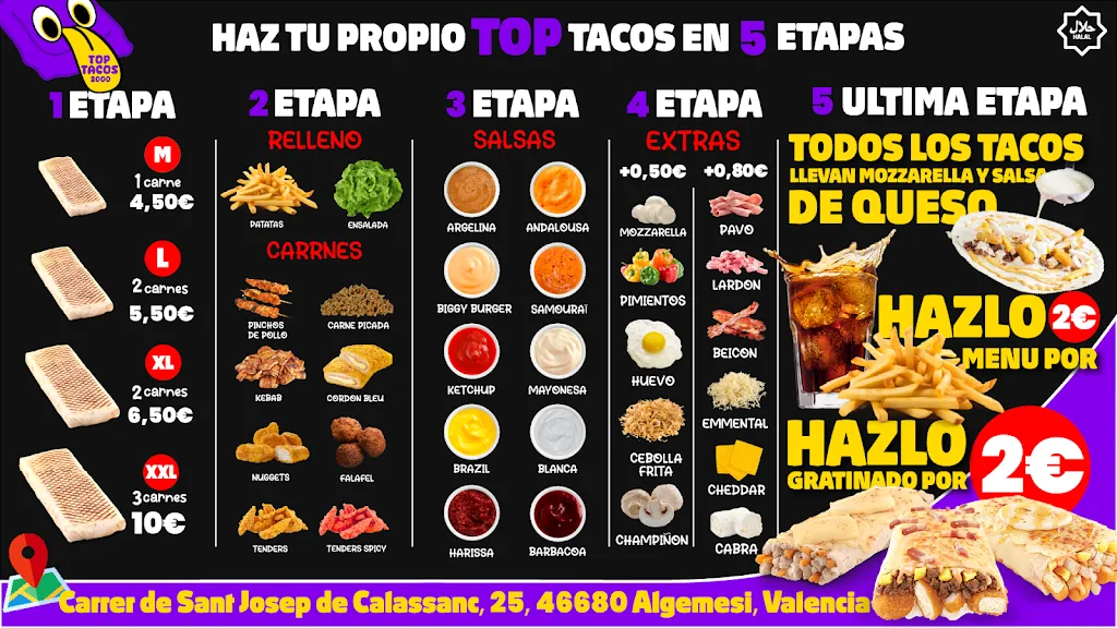 Top Tacos 2000 restaurant in Algemesí