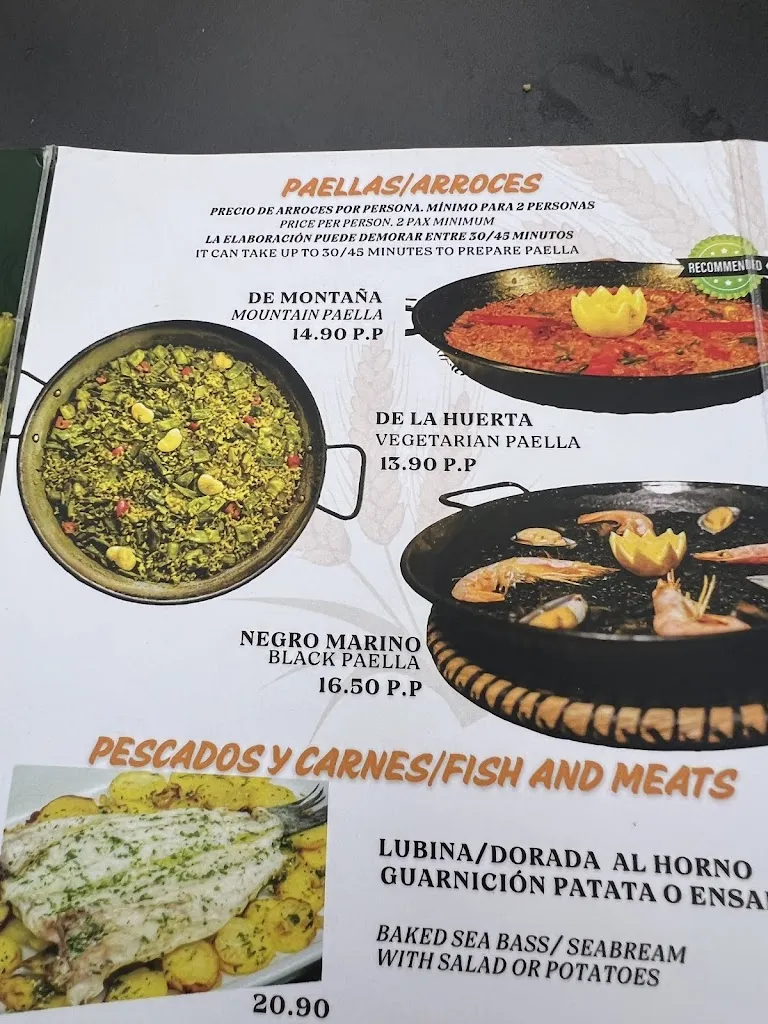 Menu_CASABLANCA Restaurante Tapas & paellas_Alicante_image_3