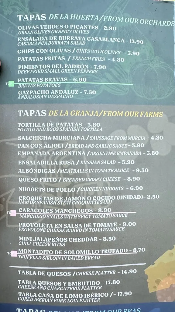 Menu_CASABLANCA Restaurante Tapas & paellas_Alicante_image_4