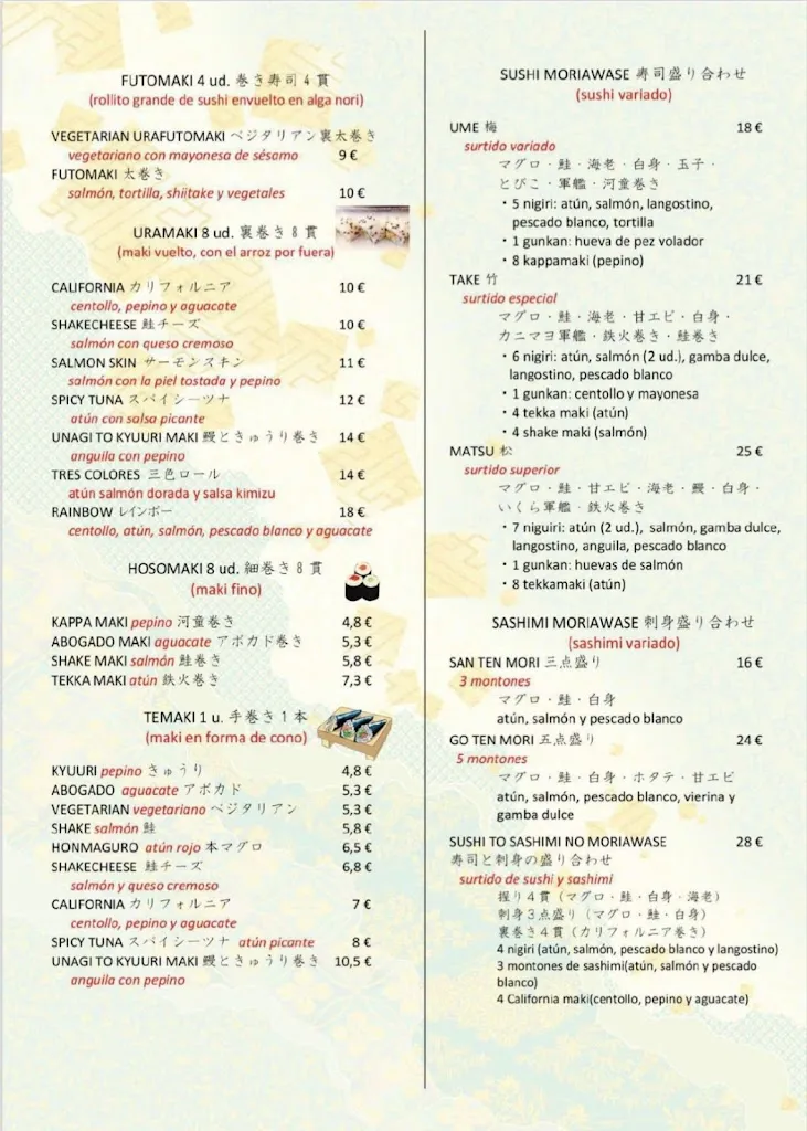 Menu_Restaurant Japonés - DAIKICHI_Alicante_image_1