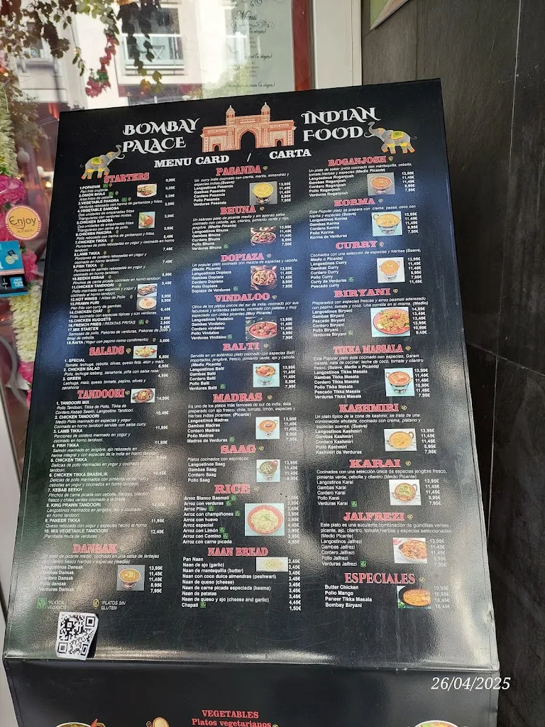 Menu_Bombay Palace Indian Restaurant_Alicante_image_4