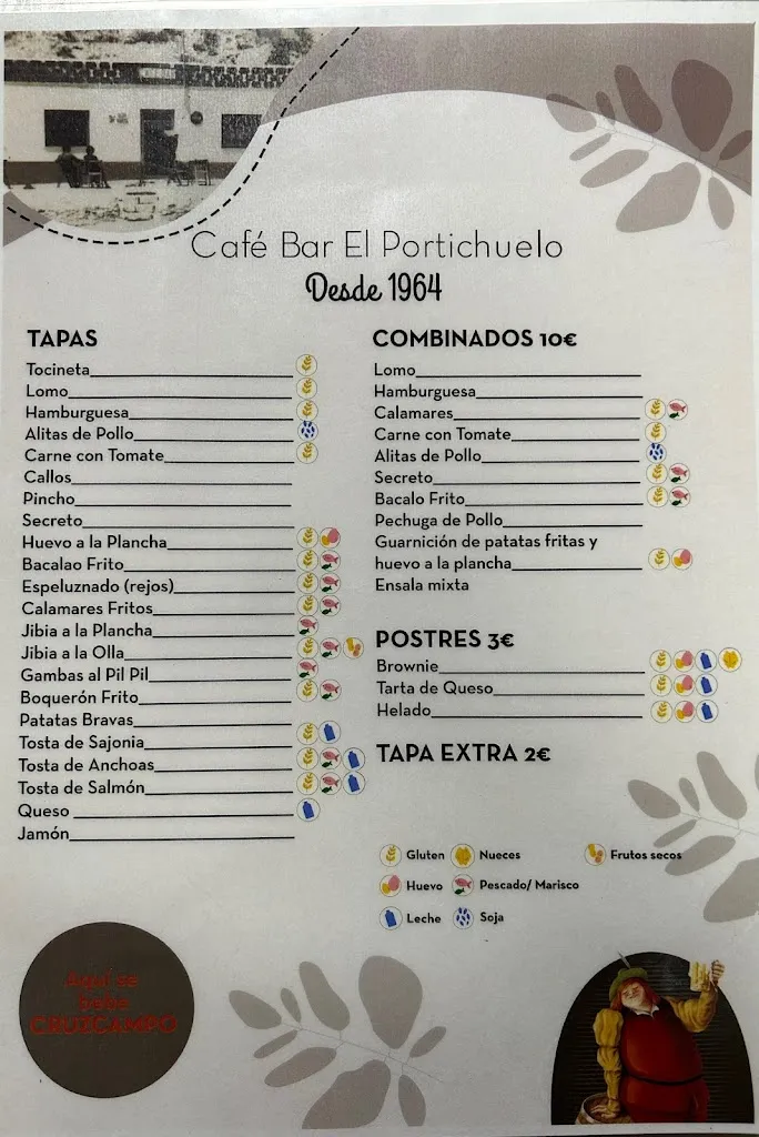 Menu_Bar El Portichuelo_Tabernas_image_1