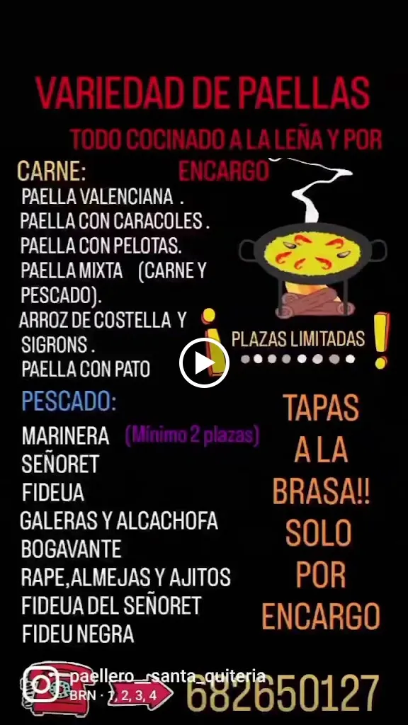 Menu_Paellero Santa Quiteria_Almassora_image_1