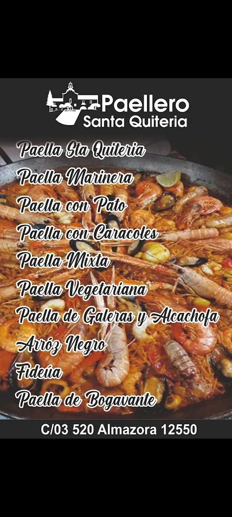 Menu_Paellero Santa Quiteria_Almassora_image_2