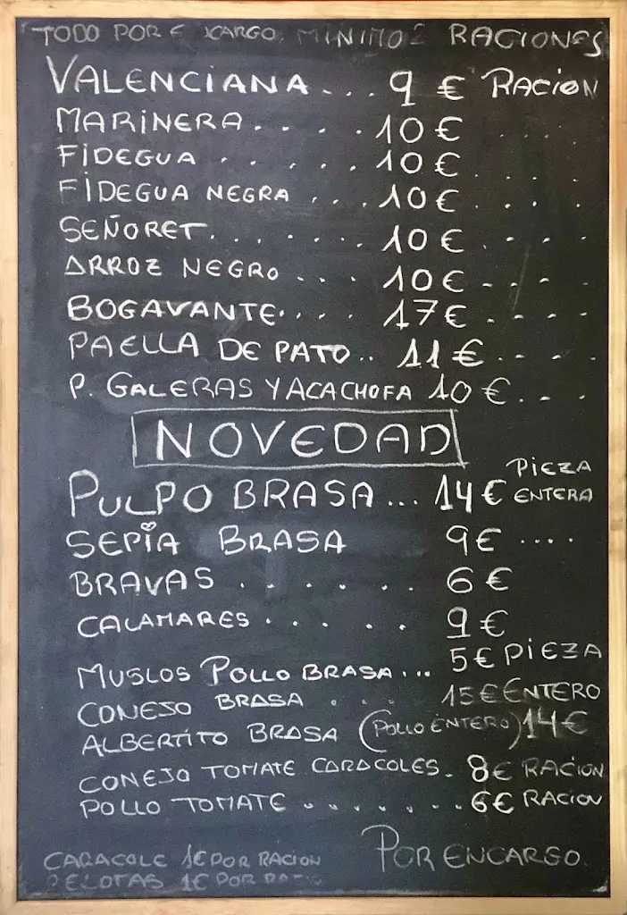 Menu_Paellero Santa Quiteria_Almassora_image_3