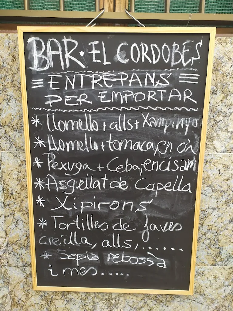 Menu_Bar El Cordobés_Barxeta_image_1