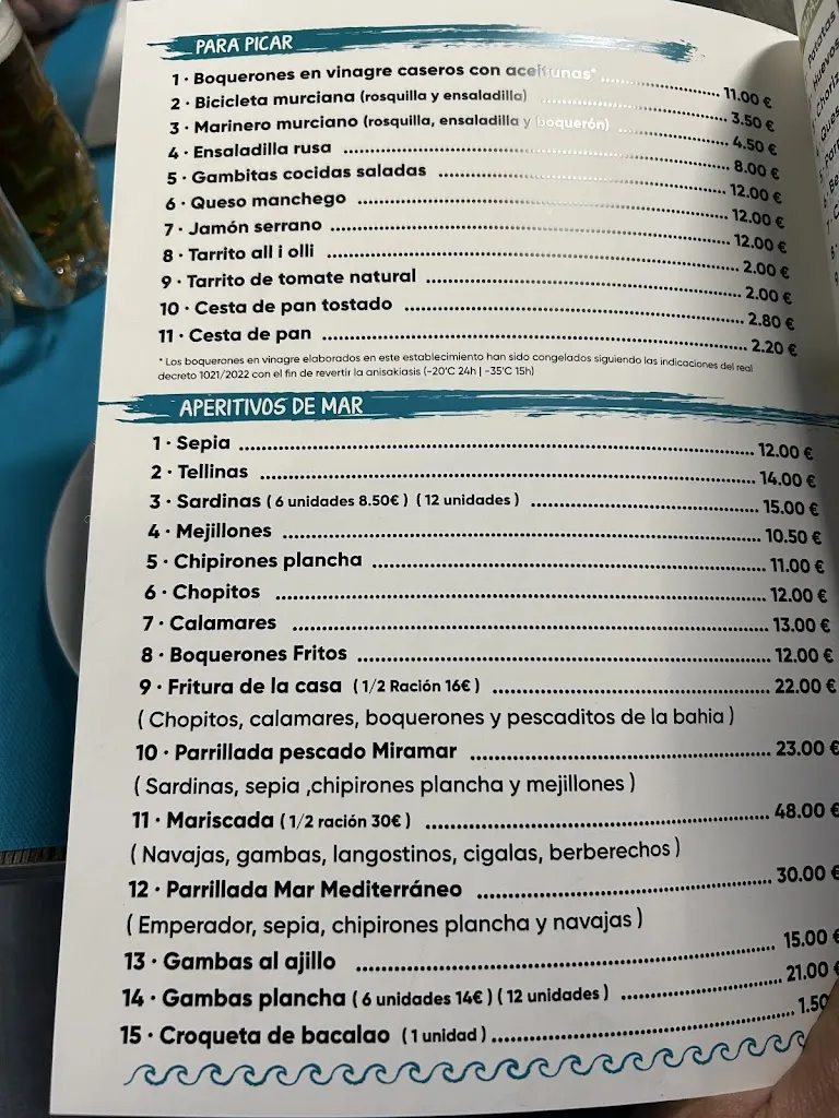 Menu_Restaurante Mar Mediterráneo_Bellreguard_image_1