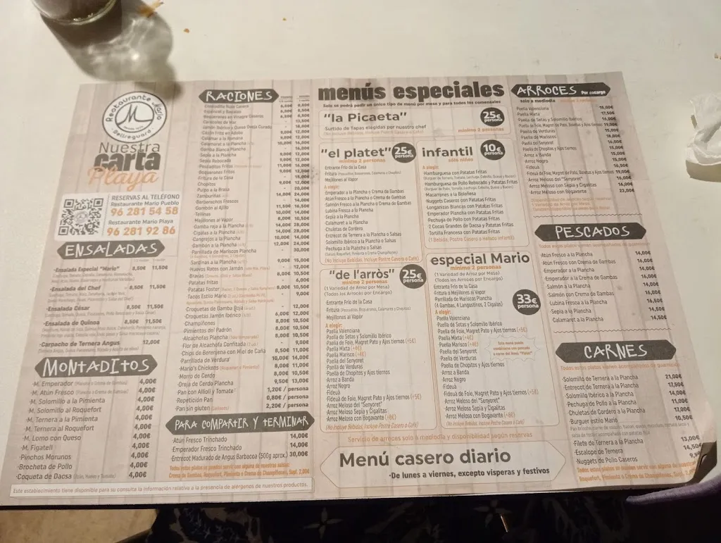 Menu_Mario Playa_Bellreguard_image_1