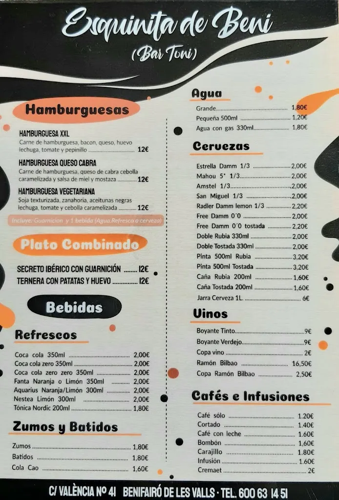 Menu_Esquinita de Beni_Benavites_image_1