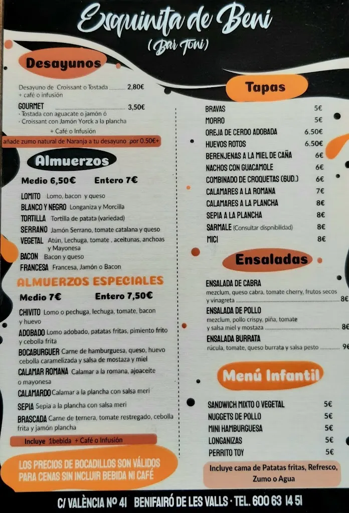 Menu_Esquinita de Beni_Benavites_image_2