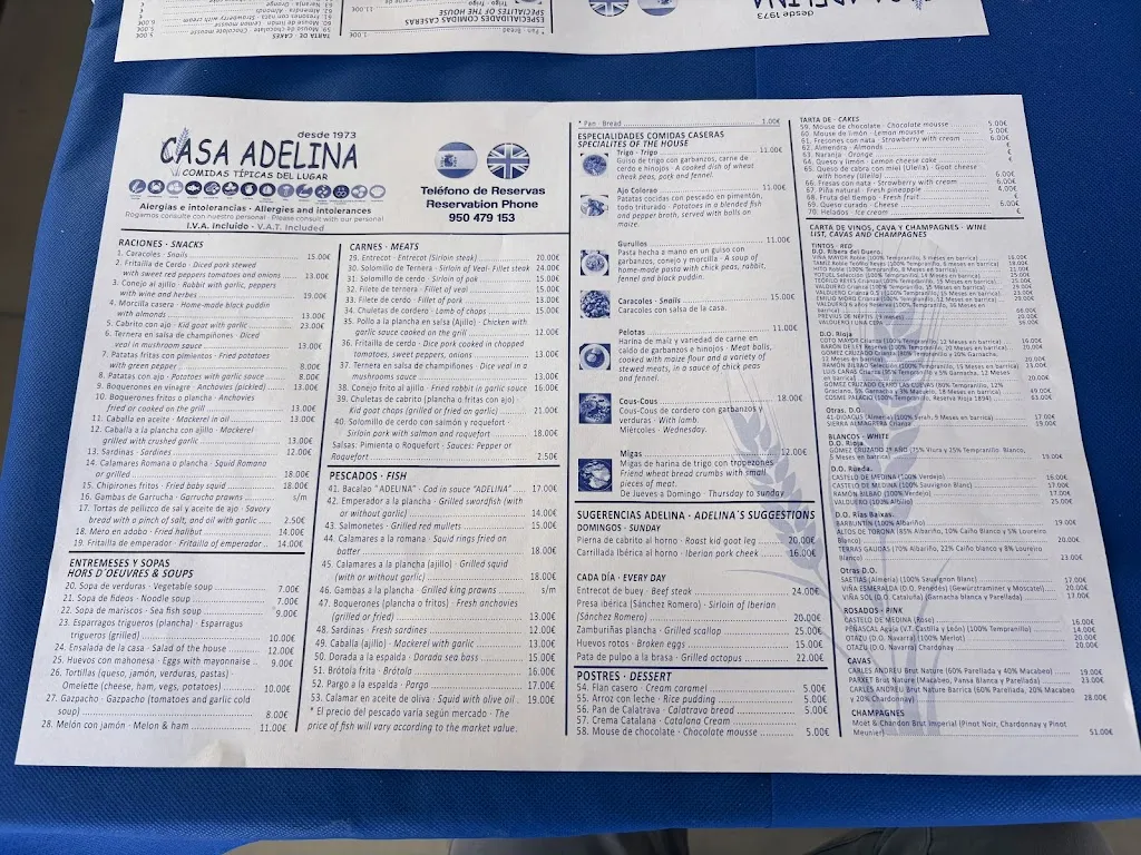 Menu_Restaurante Casa Adelina_Turre_image_1