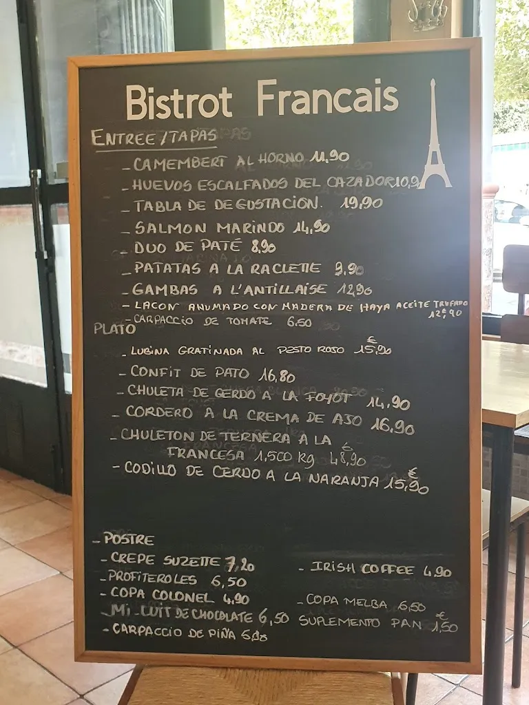 Menu_Bistrot Français_Alzira_image_1