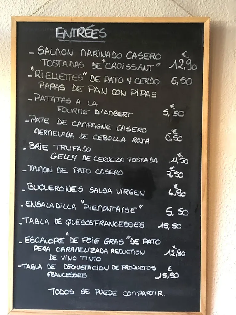 Menu_Bistrot Français_Alzira_image_4