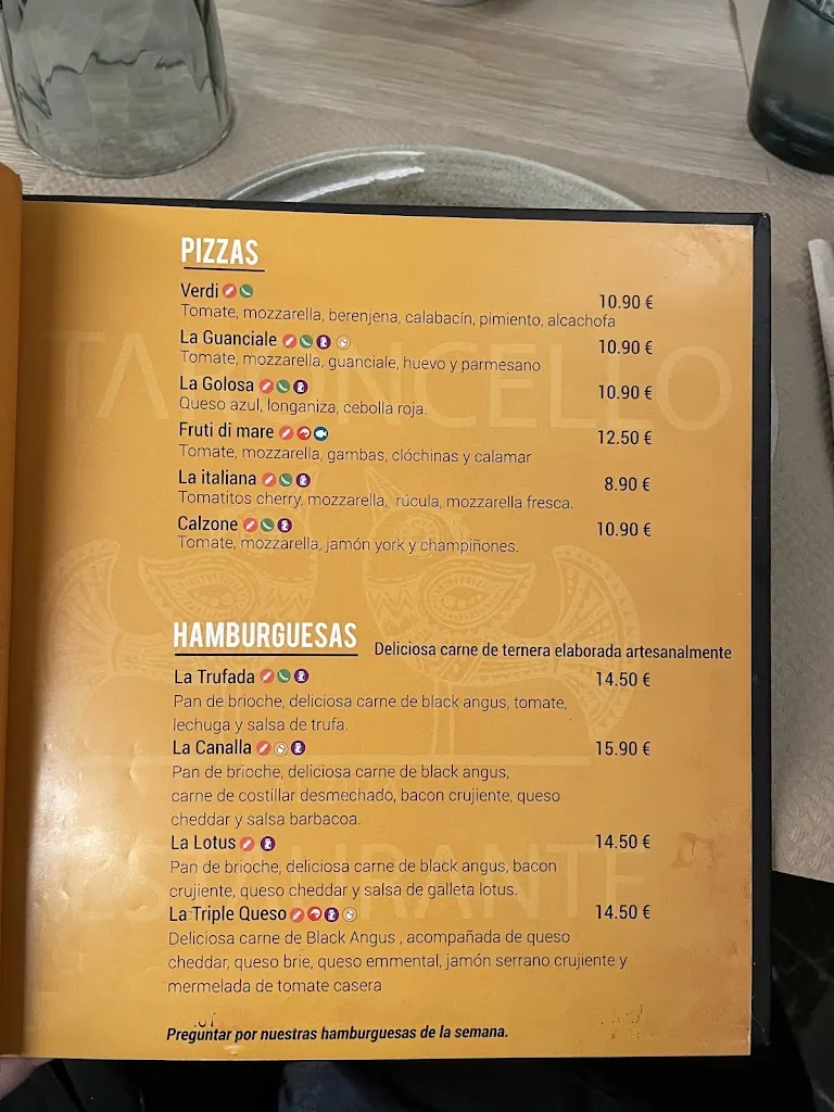 Menu_il Taroncello_Alzira_image_4