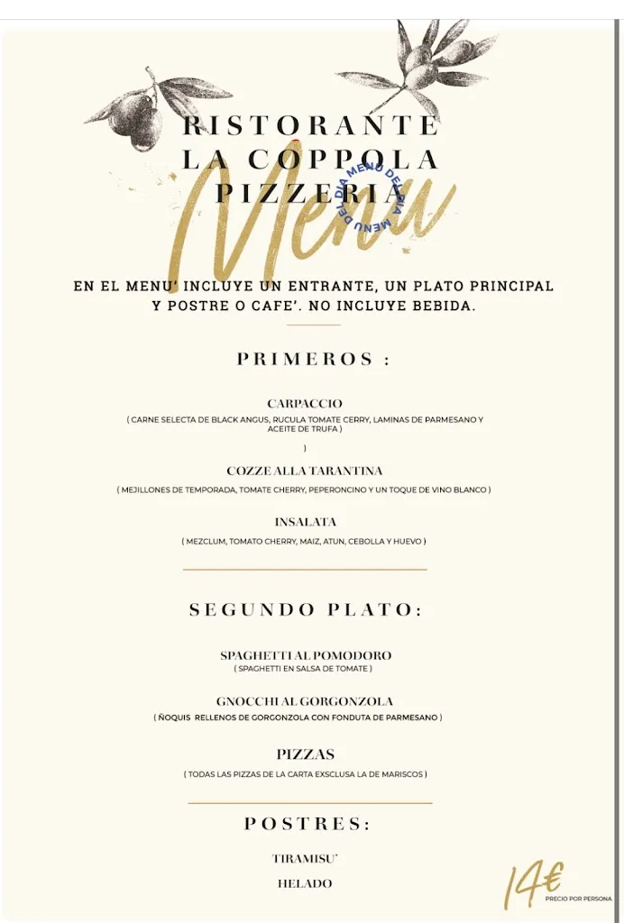 Menu_La Coppola Pizzeria Italiana_Alzira_image_2