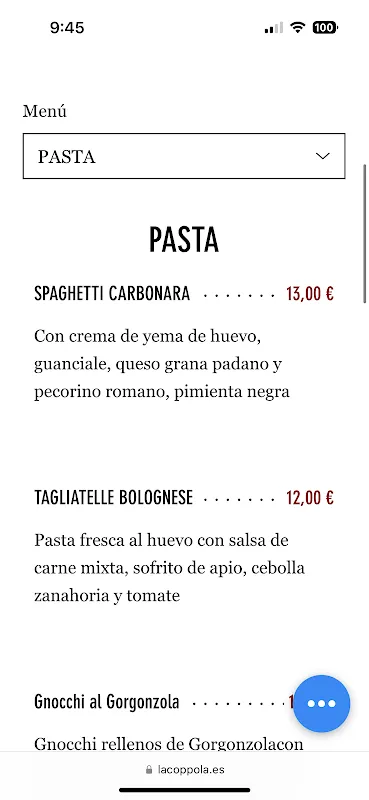Menu_La Coppola Pizzeria Italiana_Alzira_image_3