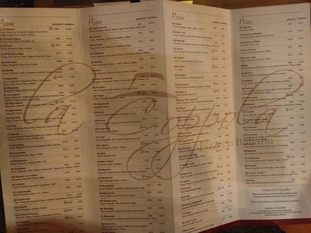 Menu_La Coppola Pizzeria Italiana_Alzira_image_4