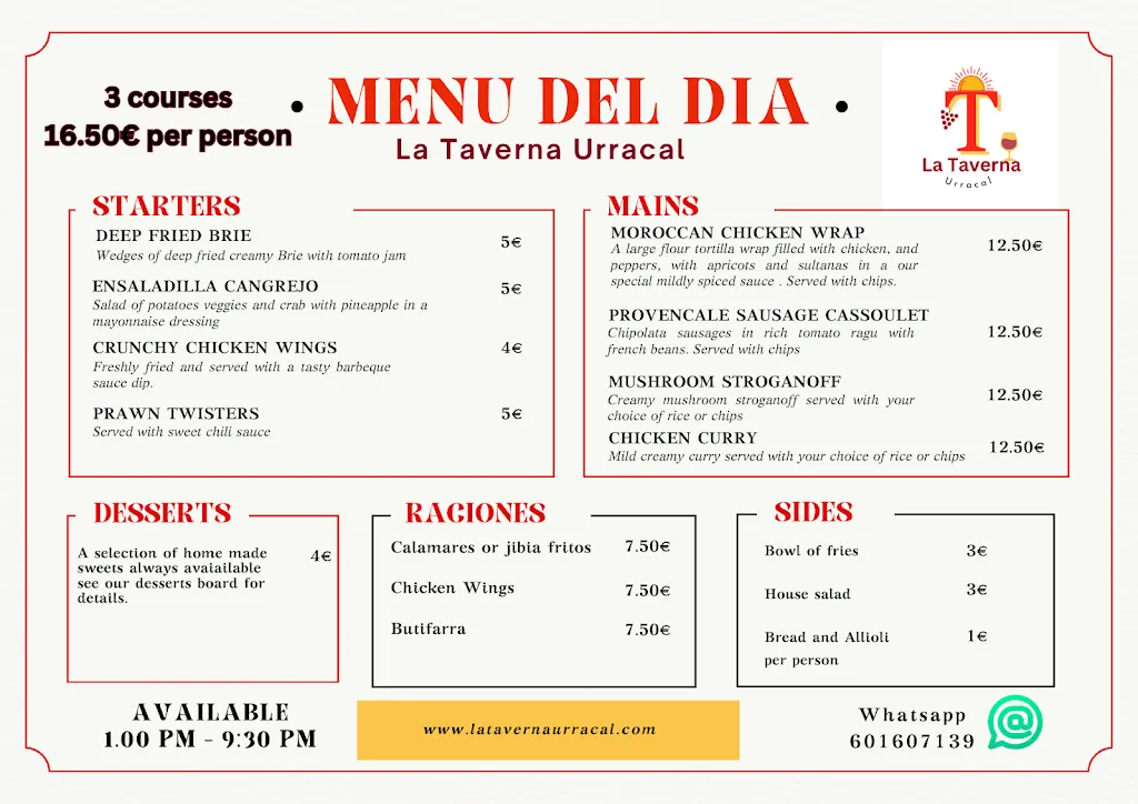 Menu_La Taverna Urracal_Urrácal_image_4