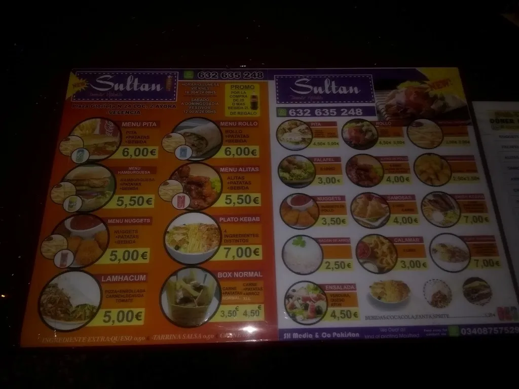 Menu_Sultan Döner Kebab_Ayora_image_3