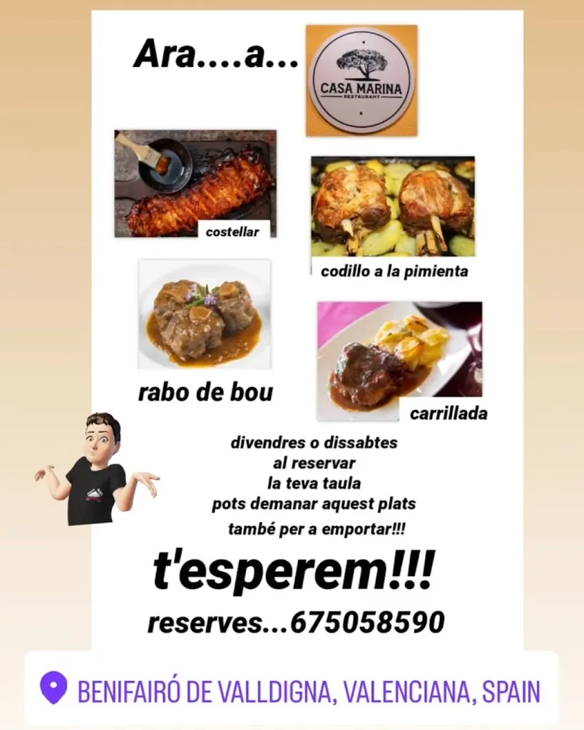 Menu_Bar rest casa marina_Benifairó de la Valldigna_image_1