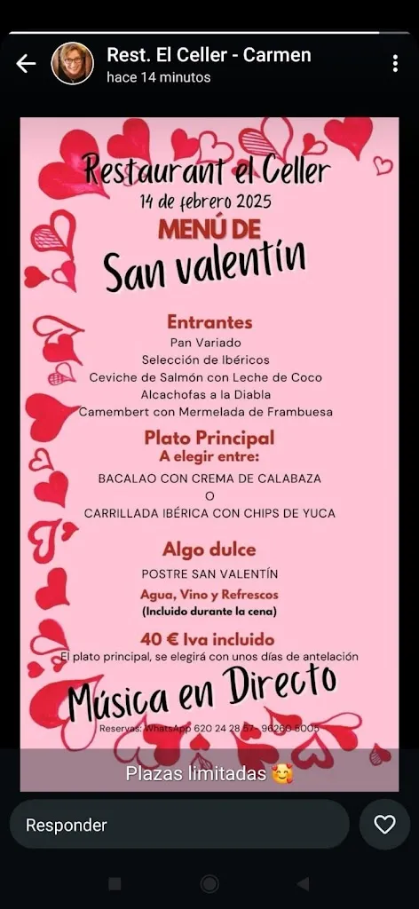 Menu_Restaurant El Celler | Faura_Benifairó de les Valls_image_1