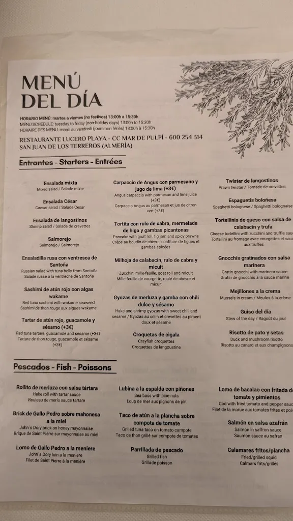 David Brimson_Restaurante Lucero Playa_Pulpí_review