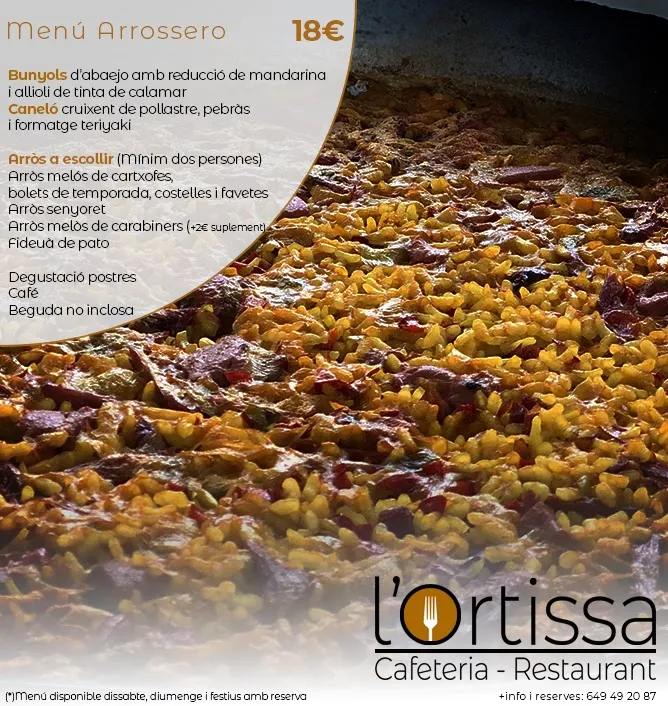 Menu_Bar Restaurant L'Ortissa_Benigànim_image_2