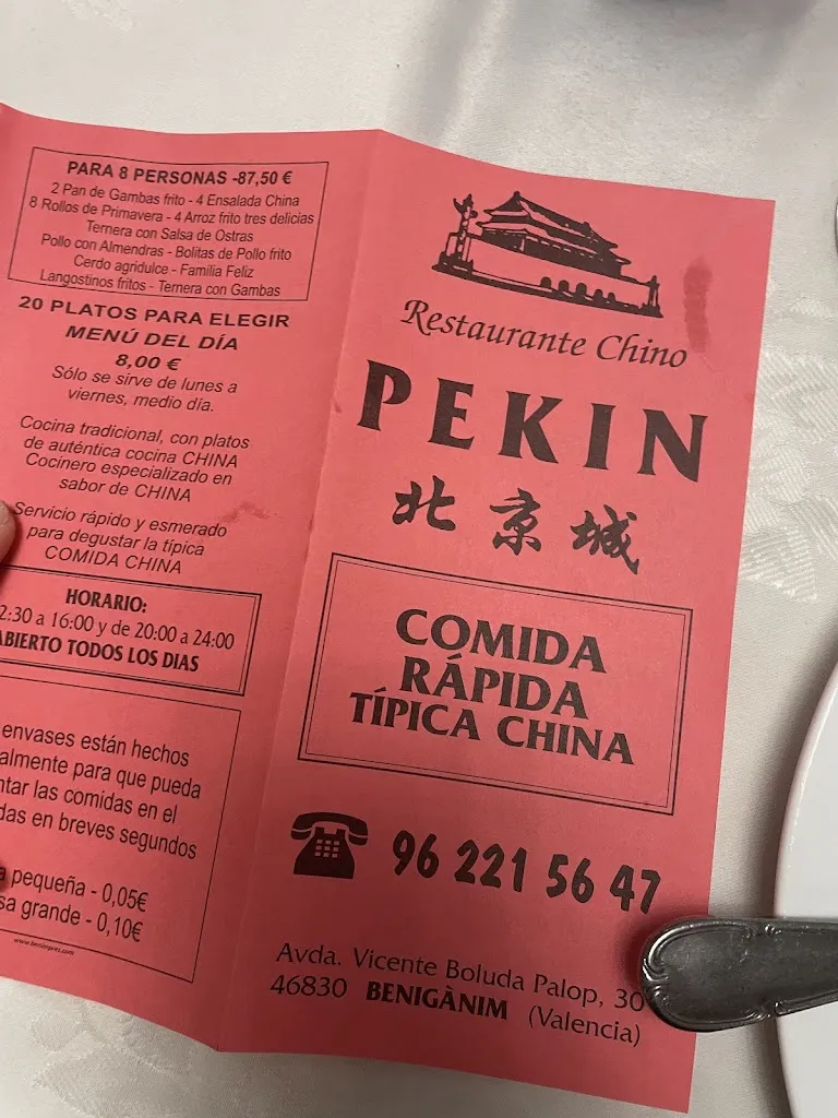 Menu_Restaurante Chino Pekin_Benigànim_image_2