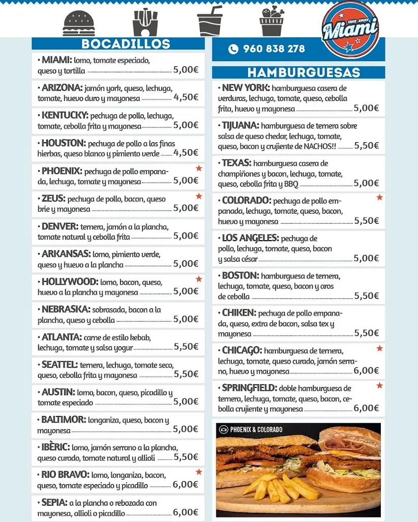 Miami Take Away ristorante a Benigànim