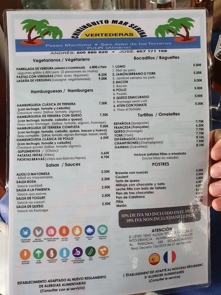 Menu_Chiringuito 'Mar Sirena'_Pulpí_image_2