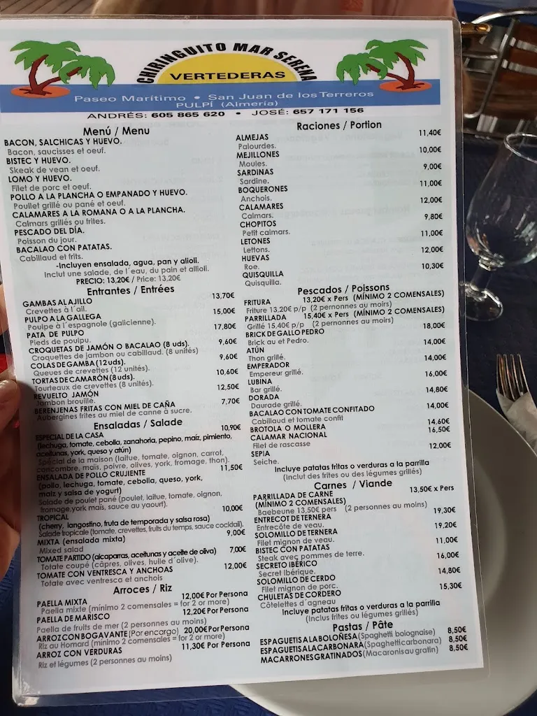 Menu_Chiringuito 'Mar Sirena'_Pulpí_image_3