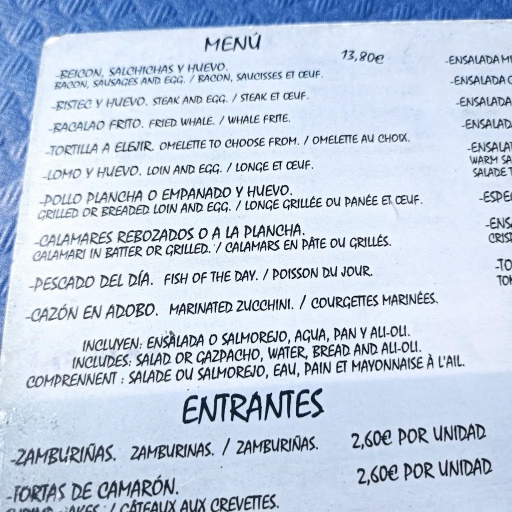 Menu_Chiringuito 'Mar Sirena'_Pulpí_image_4