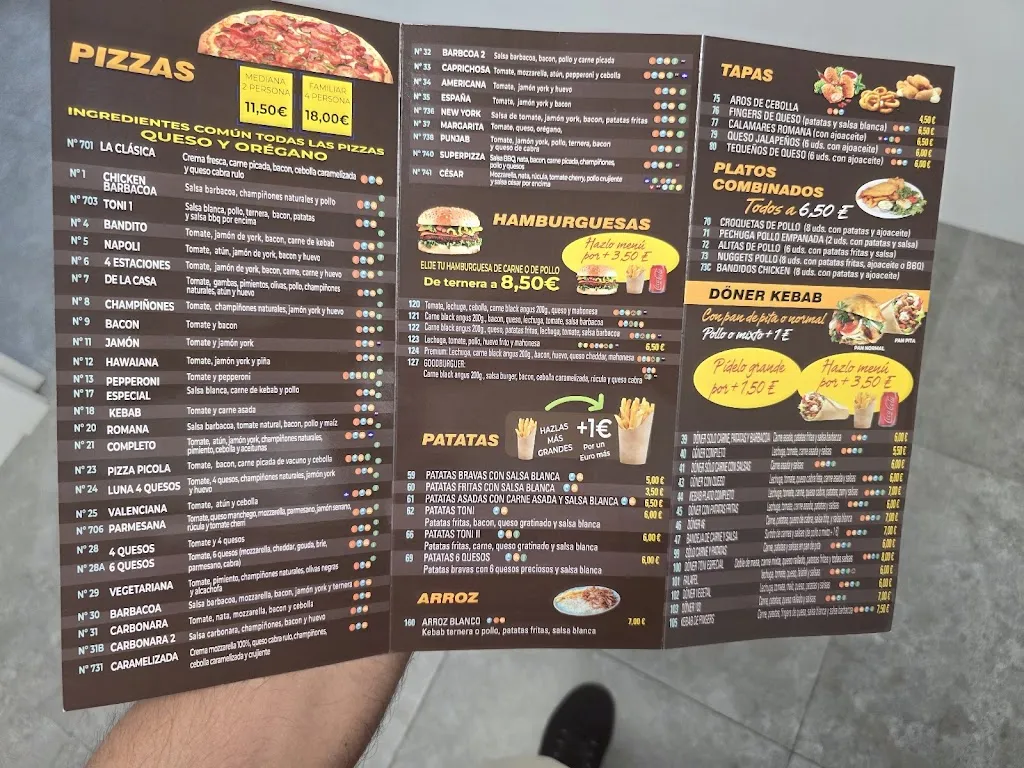 Menu_Toni pizzeria_Benigànim_immagine_2