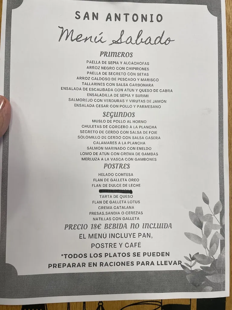 Menu_Restaurant Sant Antoni_Benissoda_immagine_1