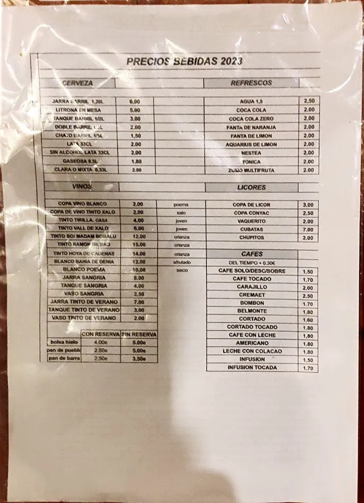 Menu_Bar Restaurante Zona de Acampada Los Botijos._Bicorp_image_1