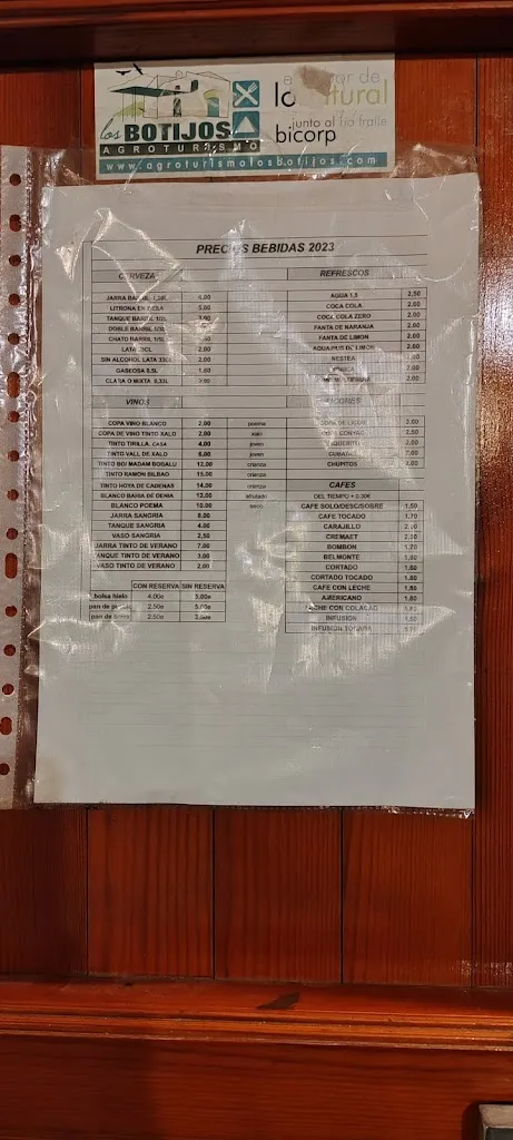 Menu_Bar Restaurante Zona de Acampada Los Botijos._Bicorp_image_4