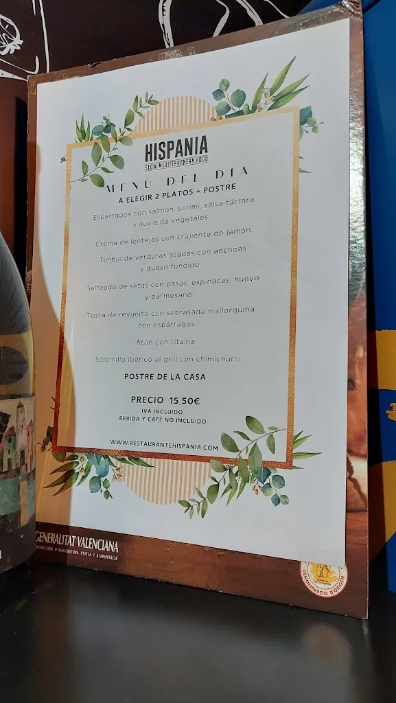 Menu_Arrocería Hispania_Beniparrell_image_1