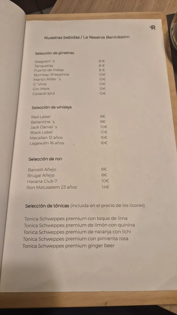 Menu_La Reserva Benicàssim - restaurante de tapas mediterráneas y vinos_Benicàssim_image_1