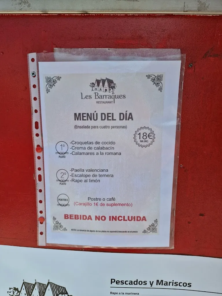 Menu_Les Barraques_Benicàssim_image_4