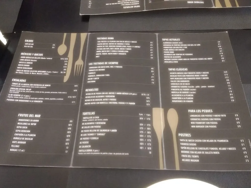 Menu_Meson Bodega DOMA_Benicàssim_image_4