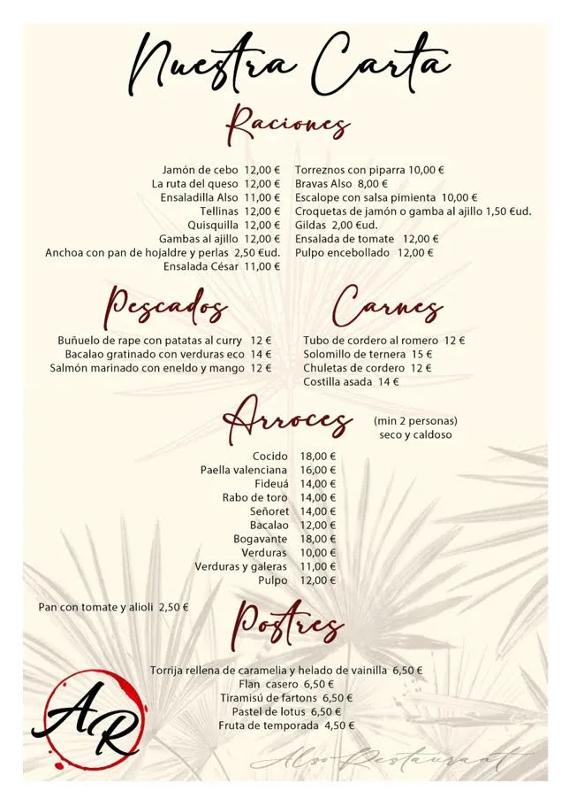 Menu_Also Benicàssim_Benicàssim_image_4