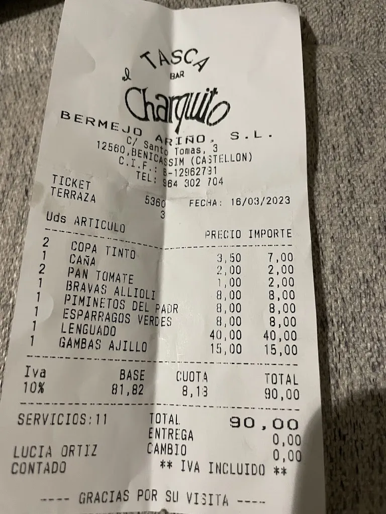 Julie Abel_Tasca el Charquito_Benicàssim_review