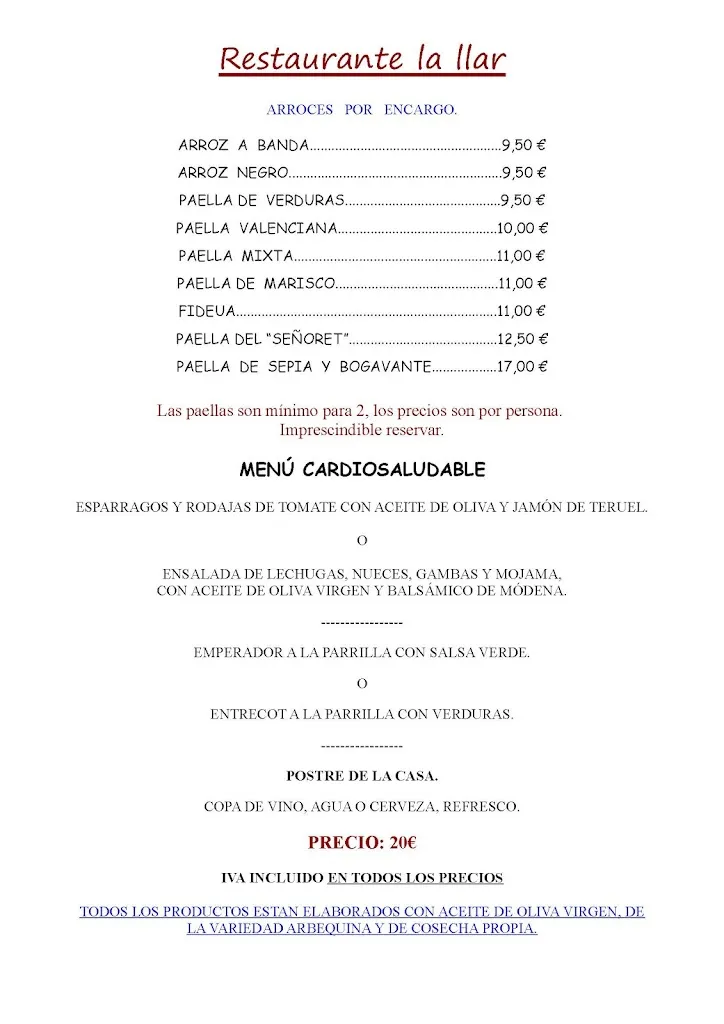 Menu_Restaurant la Llar_Benicàssim_immagine_4