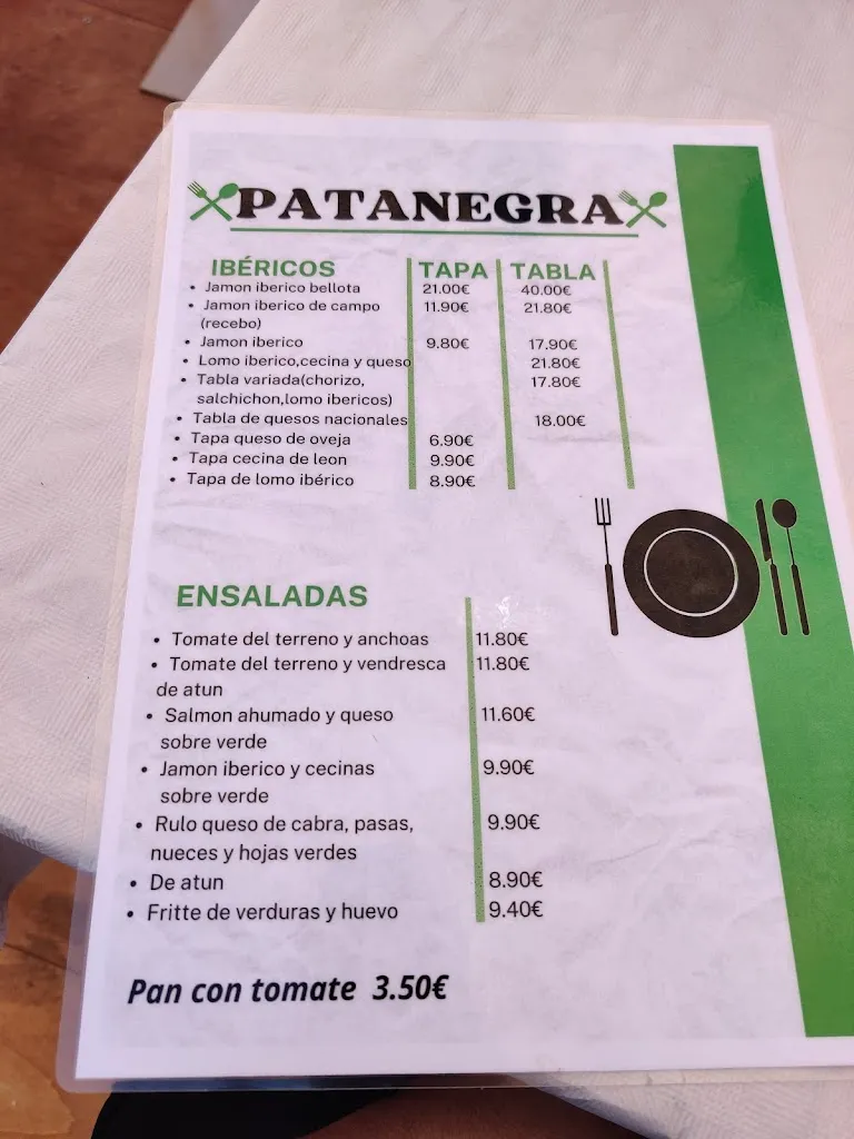 Menu_Pata Negra Benicassim Playa_Benicàssim_immagine_1