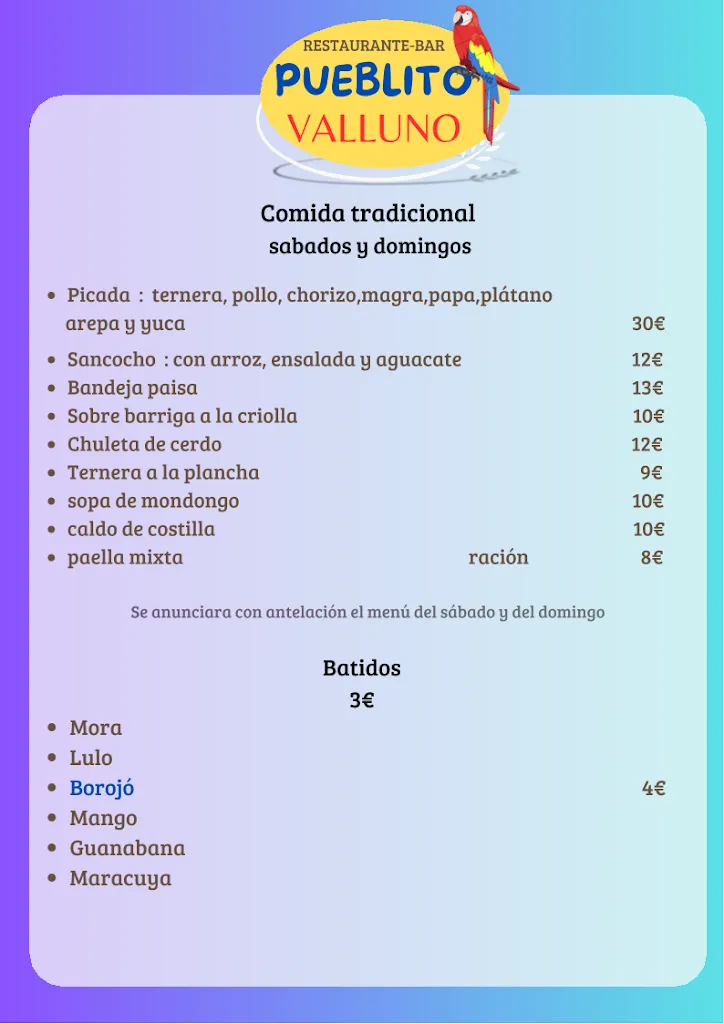 Menu_Restaurante Pueblito Valluno_Pulpí_image_2
