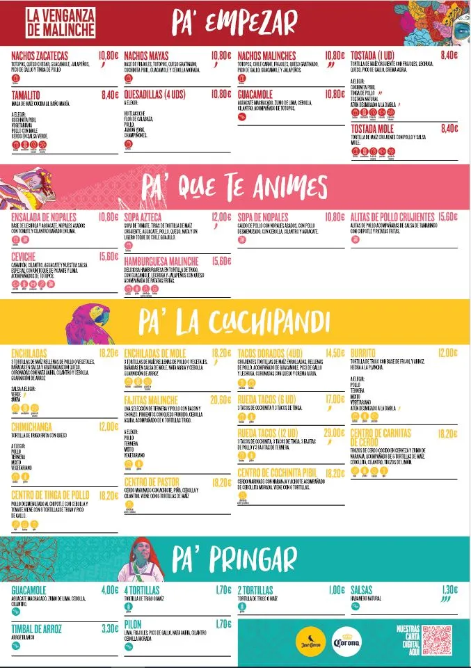 Menu_La Venganza De Malinche | Restaurante Mexicano | Canal_Canals_immagine_3