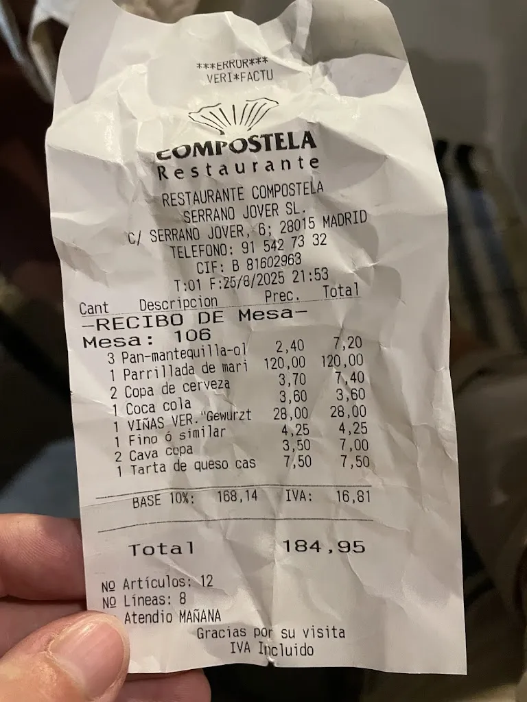 Jean-Paul Frenett_Restaurante Compostela_Canals_review